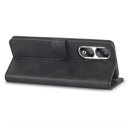 LC.IMEEKE For Honor 90 Pro Case PU Leather+TPU Calf Texture Phone Cover