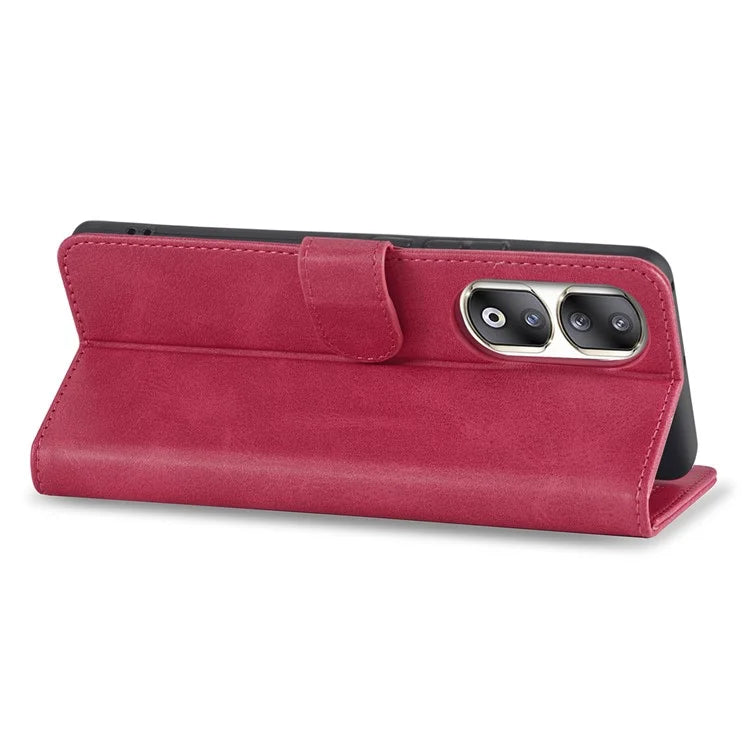LC.IMEEKE For Honor 90 Pro Case PU Leather+TPU Calf Texture Phone Cover