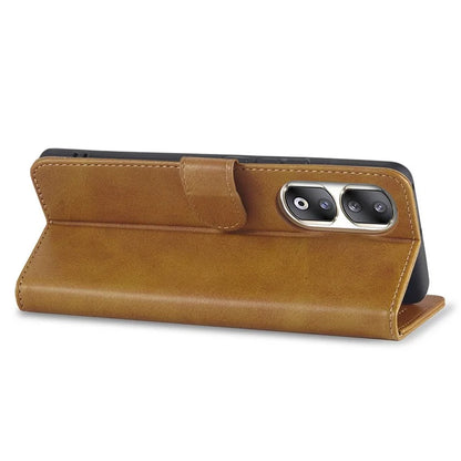 LC.IMEEKE For Honor 90 Pro Case PU Leather+TPU Calf Texture Phone Cover