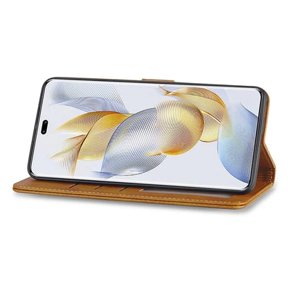 LC.IMEEKE For Honor 90 Pro Case PU Leather+TPU Calf Texture Phone Cover