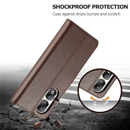 LC.IMEEKE For Honor 90 Pro Case PU Leather+TPU Calf Texture Phone Cover