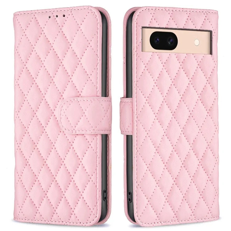 BINFEN COLOR BF Style-14 For Google Pixel 8a Case Wallet Stand Leather Cover