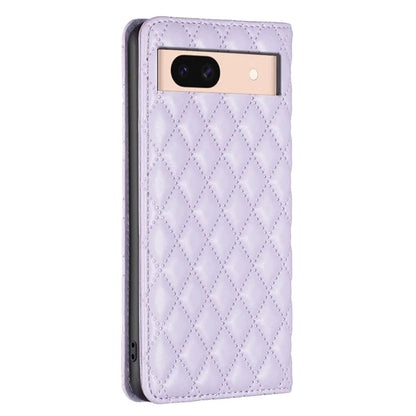 BINFEN COLOR BF Style-16 For Google Pixel 8a Case Rhombus Imprinted Stand Phone Cover