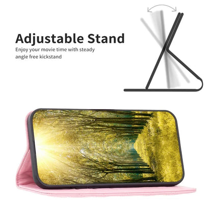 BINFEN COLOR BF Style-16 For Google Pixel 8a Case Rhombus Imprinted Stand Phone Cover