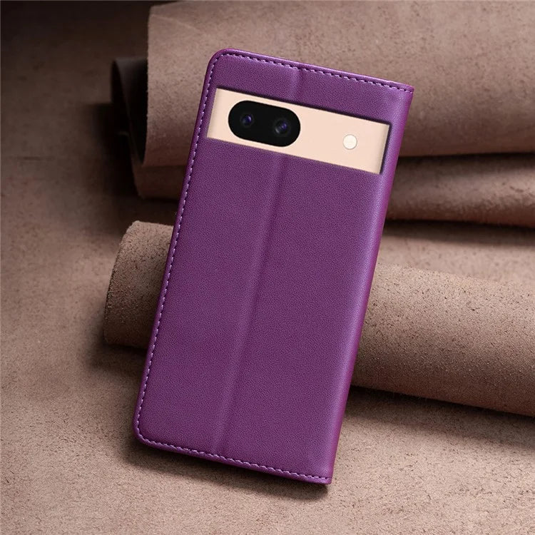BINFEN COLOR BF18 For Google Pixel 8a Case PU Leather Phone Cover with Card Slots