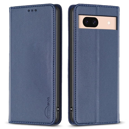 BINFEN COLOR BF18 For Google Pixel 8a Case PU Leather Phone Cover with Card Slots