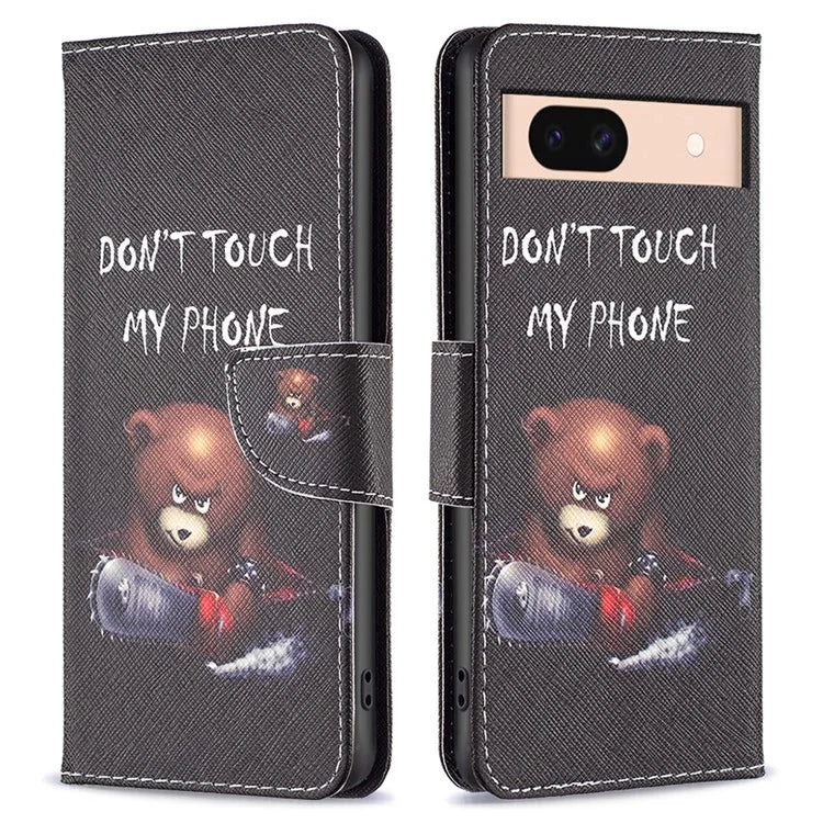 For Google Pixel 8a Case Wallet Stand Pattern Phone Cover