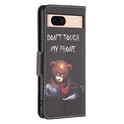 For Google Pixel 8a Case Wallet Stand Pattern Phone Cover