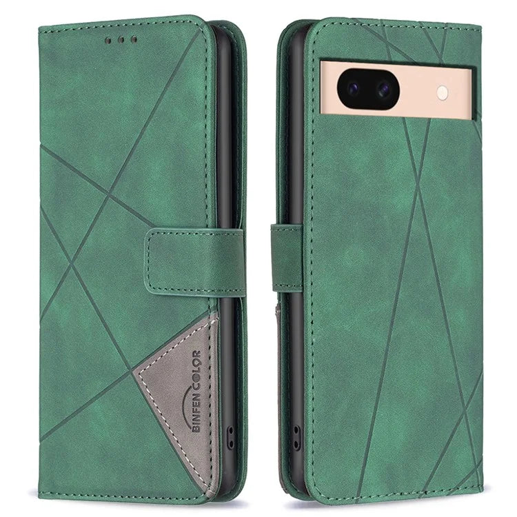 BINFEN COLOR BF05 For Google Pixel 8a Case Phone Wallet Cover PU Leather Shell