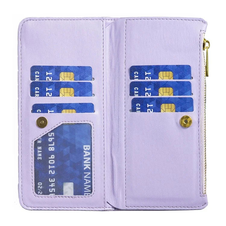 BINFEN COLOR BF Style-15 For Google Pixel 8a Case Zipper Wallet Leather Stand Cover