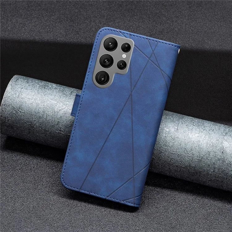 BINFEN COLOR BF05 For Samsung Galaxy S24 Ultra Case PU Leather Folio Flip Phone Cover