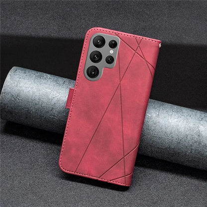 BINFEN COLOR BF05 For Samsung Galaxy S24 Ultra Case PU Leather Folio Flip Phone Cover