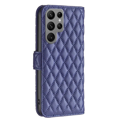 BINFEN COLOR BF Style-14 For Samsung Galaxy S24 Ultra Case Wallet Imprinted Leather Cover