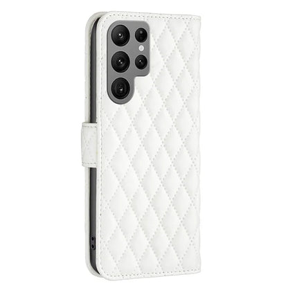 BINFEN COLOR BF Style-14 For Samsung Galaxy S24 Ultra Case Wallet Imprinted Leather Cover