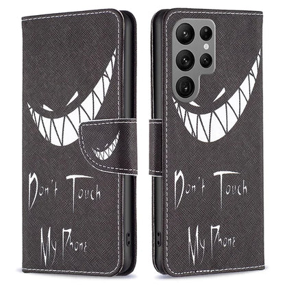 For Samsung Galaxy S24 Ultra Case Wallet Pattern Printing Phone Cover