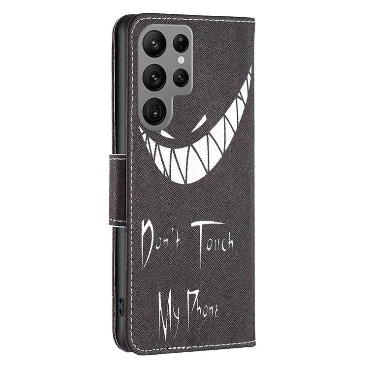 For Samsung Galaxy S24 Ultra Case Wallet Pattern Printing Phone Cover