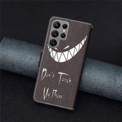 For Samsung Galaxy S24 Ultra Case Wallet Pattern Printing Phone Cover