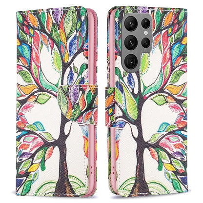 For Samsung Galaxy S24 Ultra Case Wallet Pattern Printing Phone Cover
