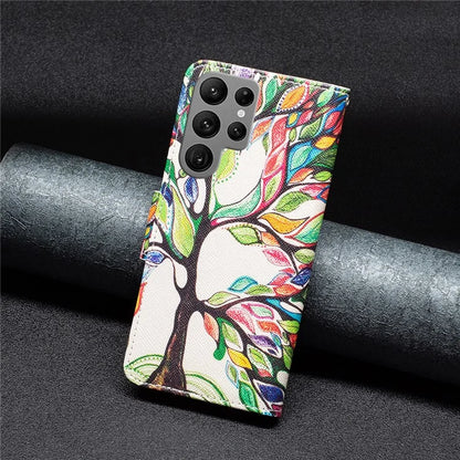 For Samsung Galaxy S24 Ultra Case Wallet Pattern Printing Phone Cover