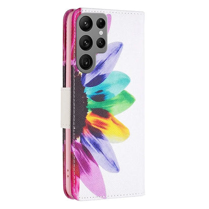 For Samsung Galaxy S24 Ultra Case Wallet Pattern Printing Phone Cover