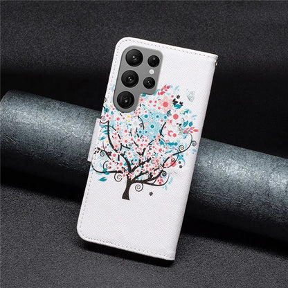 For Samsung Galaxy S24 Ultra Case Wallet Pattern Printing Phone Cover
