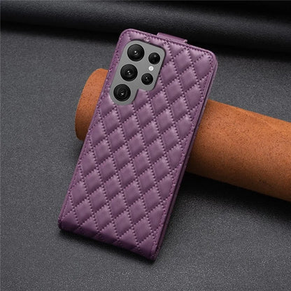 BF30 For Samsung Galaxy S24 Ultra Case Vertical Flip Phone Cover with Card Holder