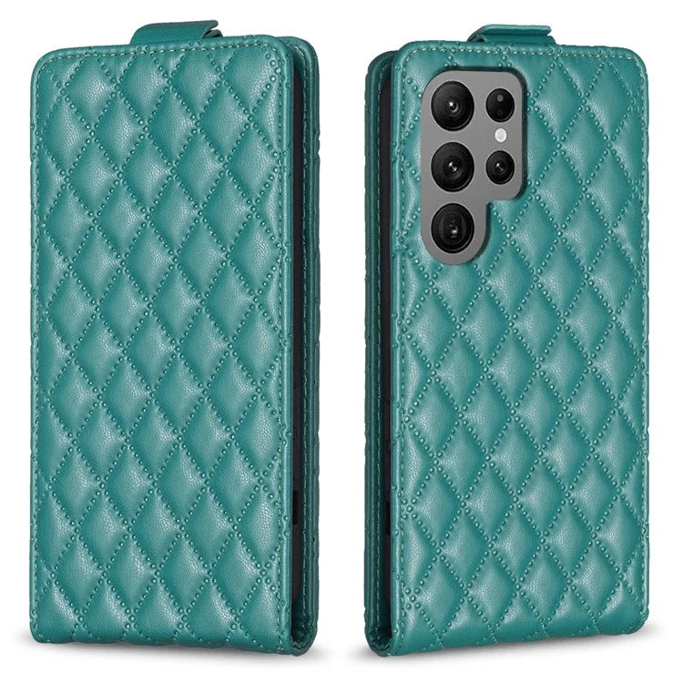 BF30 For Samsung Galaxy S24 Ultra Case Vertical Flip Phone Cover with Card Holder
