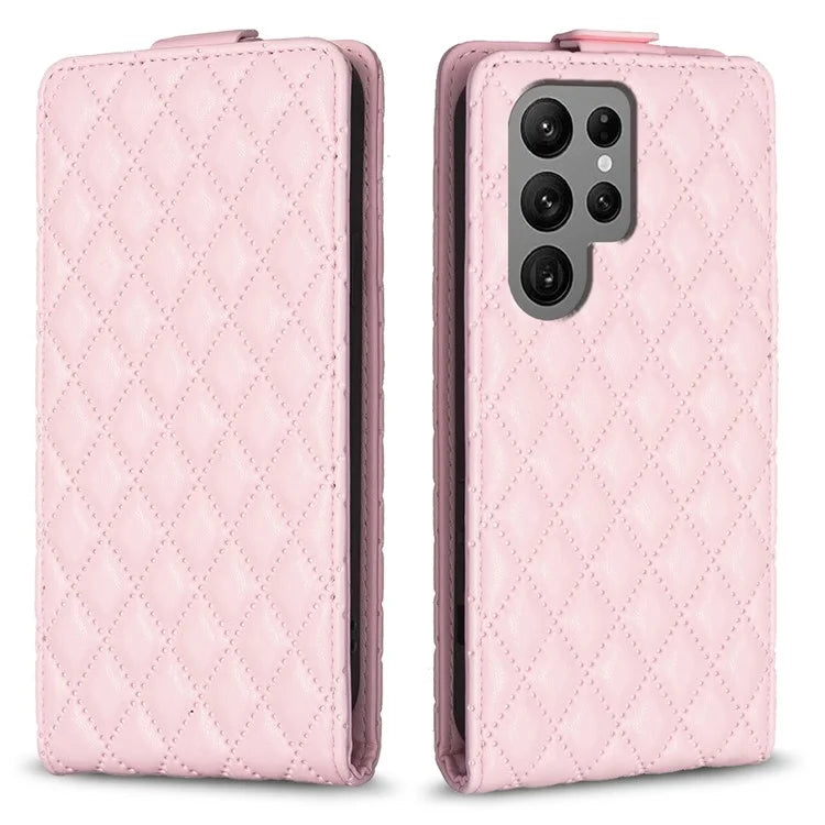BF30 For Samsung Galaxy S24 Ultra Case Vertical Flip Phone Cover with Card Holder