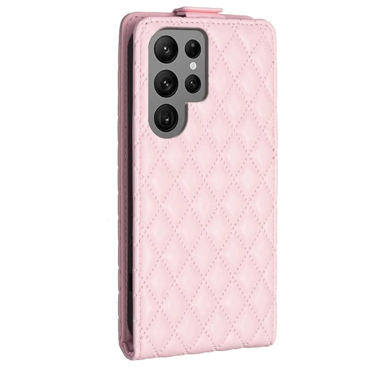 BF30 For Samsung Galaxy S24 Ultra Case Vertical Flip Phone Cover with Card Holder