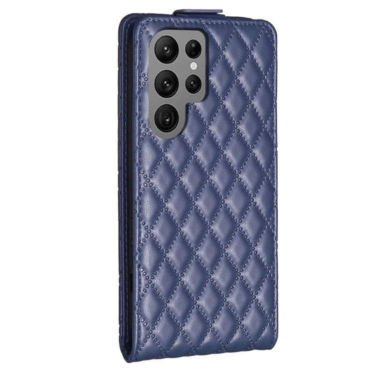BF30 For Samsung Galaxy S24 Ultra Case Vertical Flip Phone Cover with Card Holder