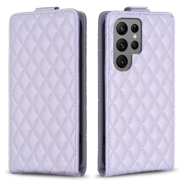 BF30 For Samsung Galaxy S24 Ultra Case Vertical Flip Phone Cover with Card Holder