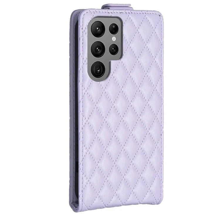 BF30 For Samsung Galaxy S24 Ultra Case Vertical Flip Phone Cover with Card Holder