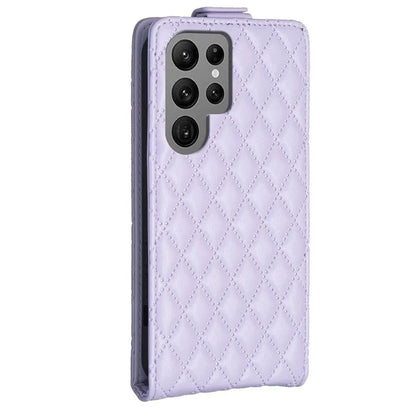 BF30 For Samsung Galaxy S24 Ultra Case Vertical Flip Phone Cover with Card Holder