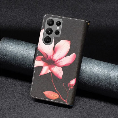 BF03 Zipper Wallet Cover for Samsung Galaxy S24 Ultra Leather Case Stand