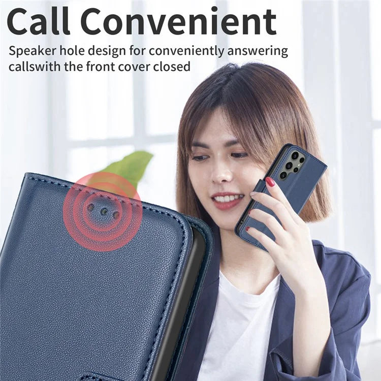 BINFEN COLOR BF17 For Samsung Galaxy S24 Ultra Leather Case Stand Phone Cover