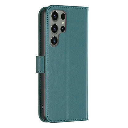 BINFEN COLOR BF17 For Samsung Galaxy S24 Ultra Leather Case Stand Phone Cover