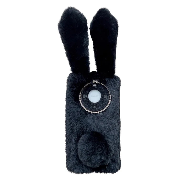 For Huawei Mate 60 Pro+ Case Flexible TPU Cute Furry 3D Bunny Ears Phone Cover