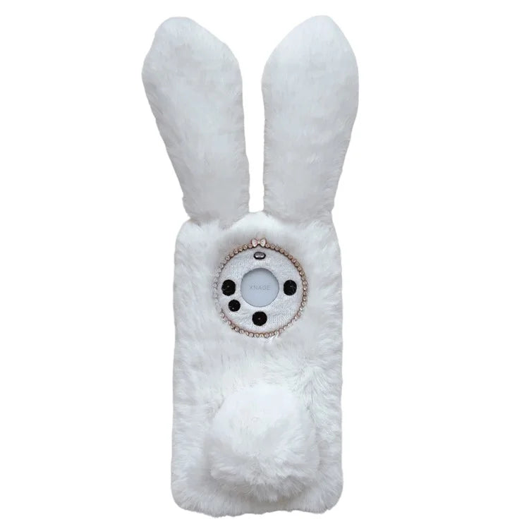 For Huawei Mate 60 Pro+ Case Flexible TPU Cute Furry 3D Bunny Ears Phone Cover