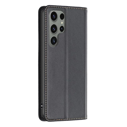 BINFEN COLOR BF18 For Samsung Galaxy S24 Ultra Case Card Holder Magnetic Closing Cover