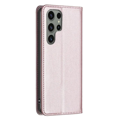 BINFEN COLOR BF18 For Samsung Galaxy S24 Ultra Case Card Holder Magnetic Closing Cover
