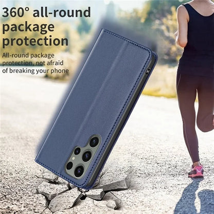 BINFEN COLOR BF18 For Samsung Galaxy S24 Ultra Case Card Holder Magnetic Closing Cover