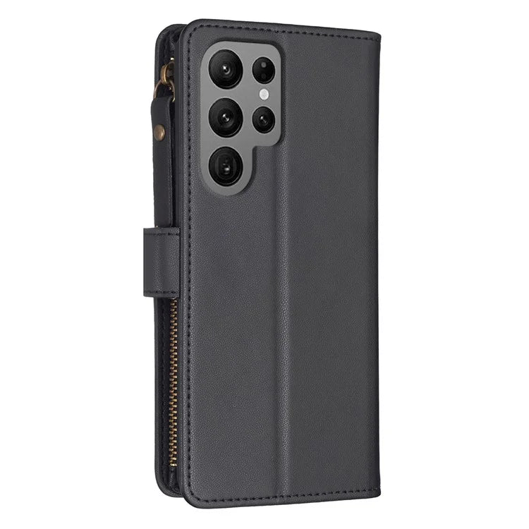 BF Style-19 for Samsung Galaxy S24 Ultra Case Wallet PU Leather Stand Phone Cover
