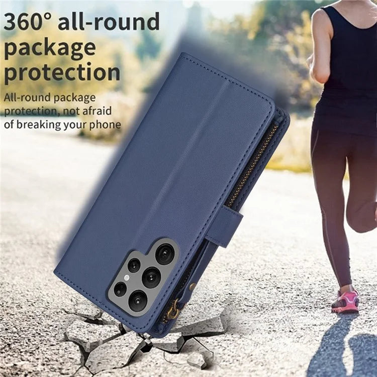 BF Style-19 for Samsung Galaxy S24 Ultra Case Wallet PU Leather Stand Phone Cover
