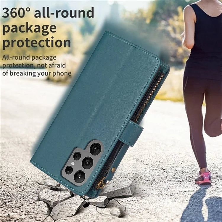 BF Style-19 for Samsung Galaxy S24 Ultra Case Wallet PU Leather Stand Phone Cover