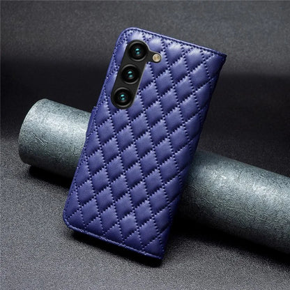 BINFEN COLOR BF Style-14 For Samsung Galaxy S24+ Case Rhombus Imprinted Phone Leather Cover