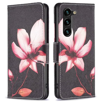 For Samsung Galaxy S24+ Case Magnetic Clasp Leather Wallet Cover