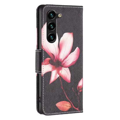 For Samsung Galaxy S24+ Case Magnetic Clasp Leather Wallet Cover