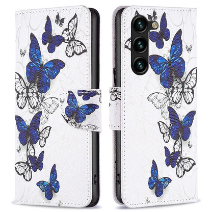 For Samsung Galaxy S24+ Case Magnetic Clasp Leather Wallet Cover