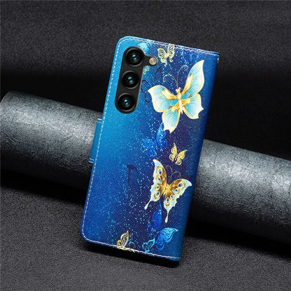 For Samsung Galaxy S24+ Case Magnetic Clasp Leather Wallet Cover