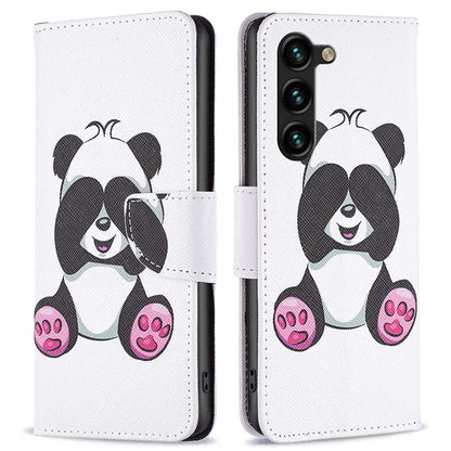 For Samsung Galaxy S24+ Case Magnetic Clasp Leather Wallet Cover